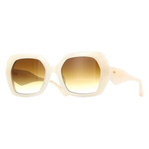 A3886Z New DITA Omsoana White Square DTS 724 02 Sunglasses Women